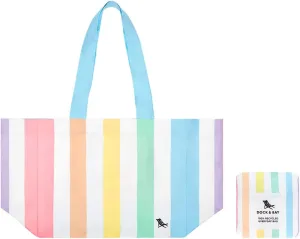 Dock & Bay Everyday Beach Tote Bag - Reusable Carrier Bag for Daily Use - Carries Up to 10kg - 100% Recycled Materials