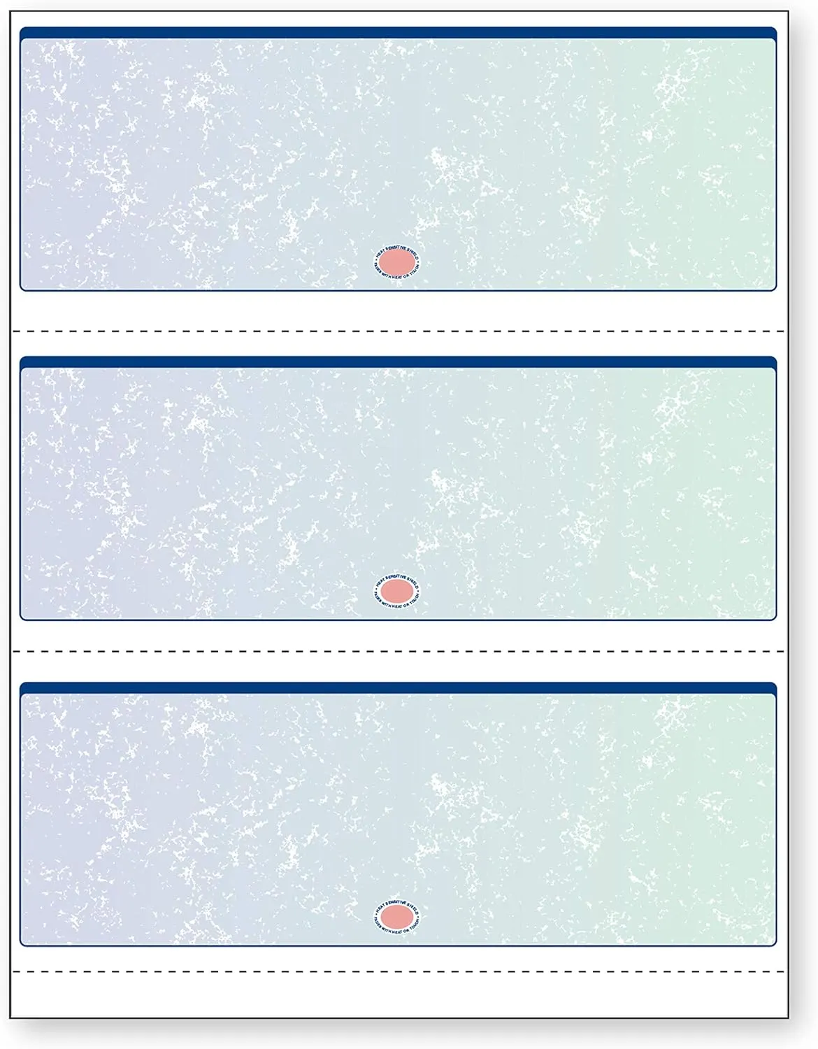 DocuGard Premier Prismatic Check, 13 Features, 8.5 X 11, Blue/Green Prismatic, 500/ream