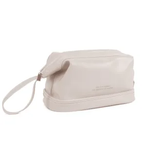 Double-Layer Portable Cosmetic Bag