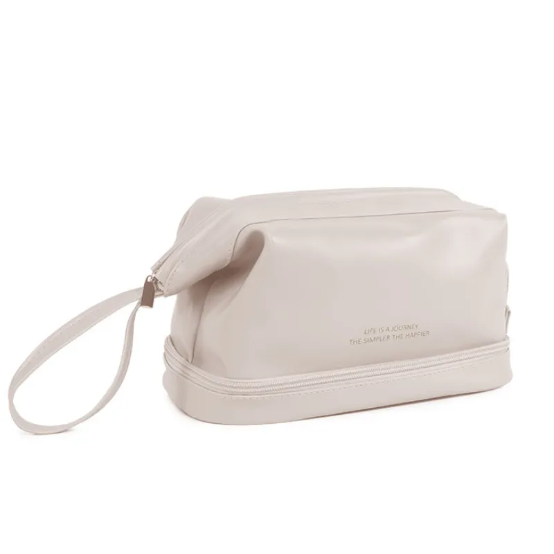 Double-Layer Portable Cosmetic Bag