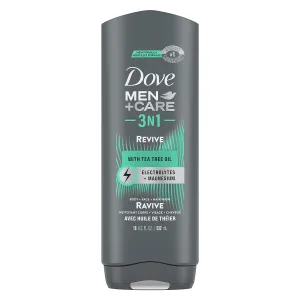 Dove Men Care Post-Workout Body Wash For Men 3N1 Revive With Tea Tree Oil 18 oz