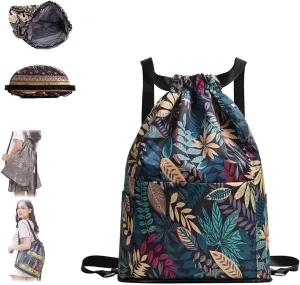 Drawstring Foldable Sports Backpack, Large Capacity Dry Wet Separation Travel Sports Backpack, Waterproof Women's Bag