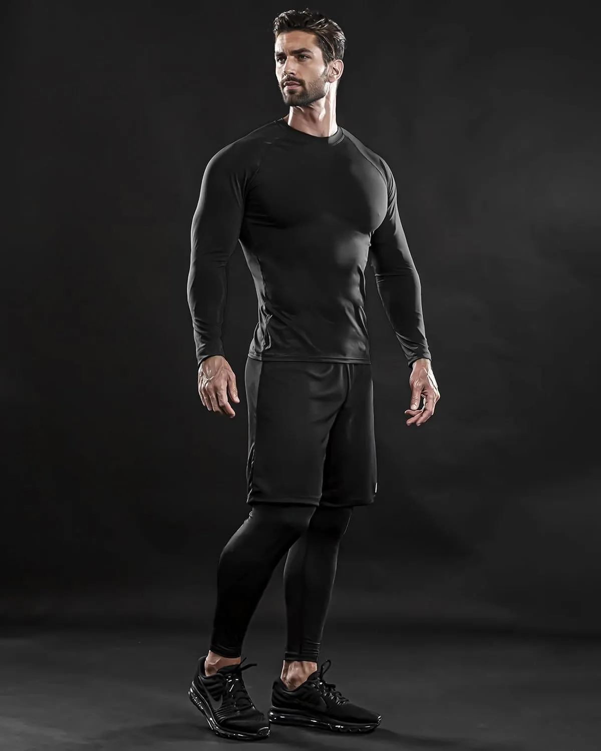 DRSKIN Men's Thermal Compression Shirts or Set Fleece Lined Base Layers Underwear Top & Bottom Sports Athletic Workout Winter