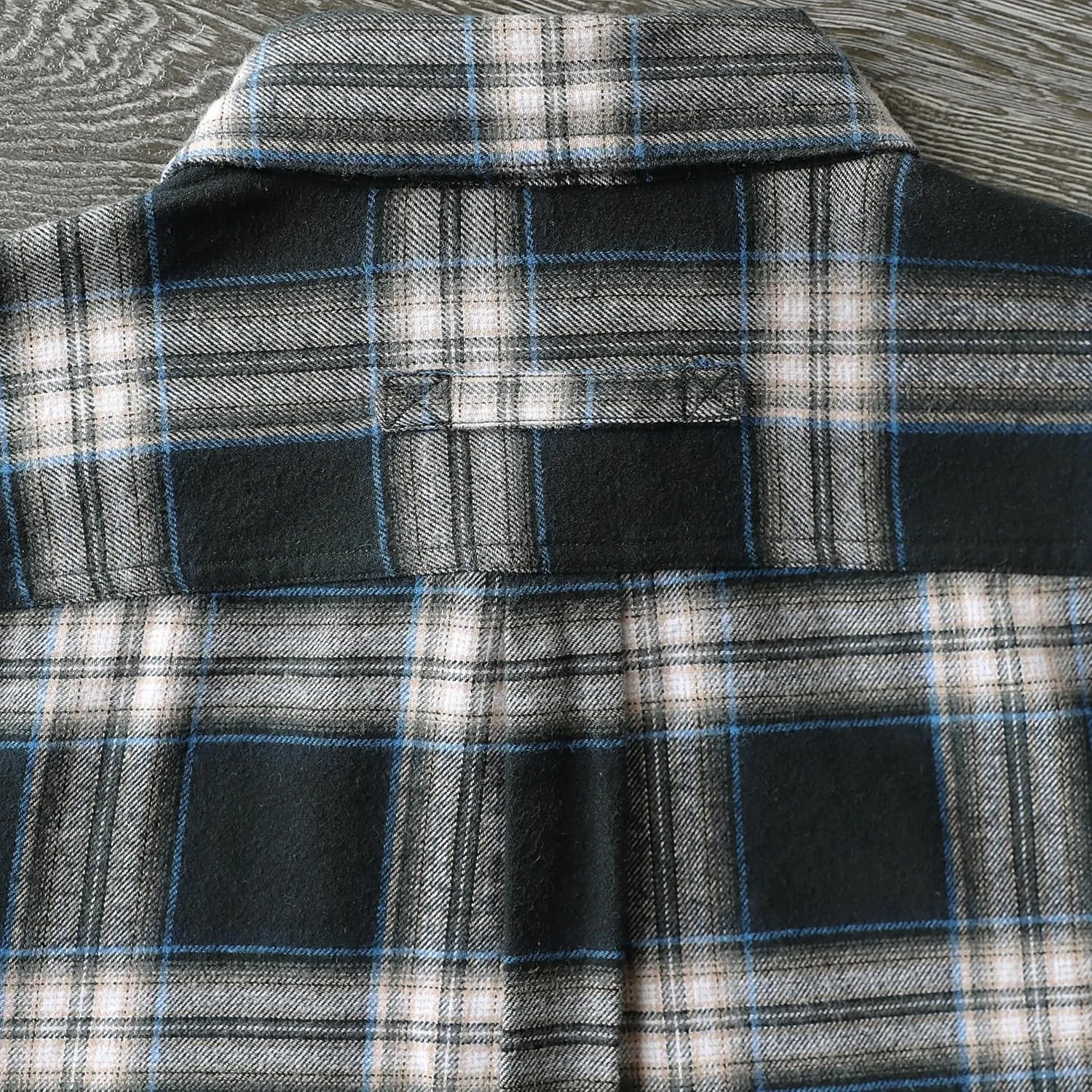 Dubinik® Mens Flannel Shirt Long Sleeve Button Down Plaid All Cotton Soft Brushed Flannel Shirt for Men Utility Casual Shirt