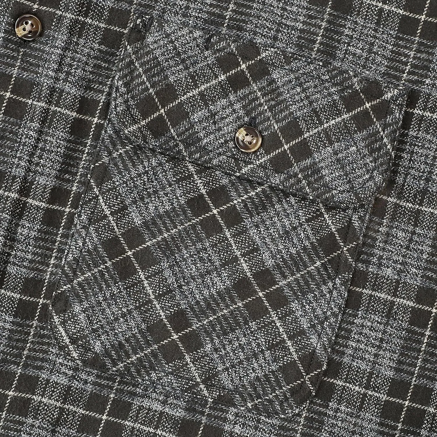 Dubinik® Mens Flannel Shirt Long Sleeve Button Down Plaid All Cotton Soft Brushed Flannel Shirt for Men Utility Casual Shirt