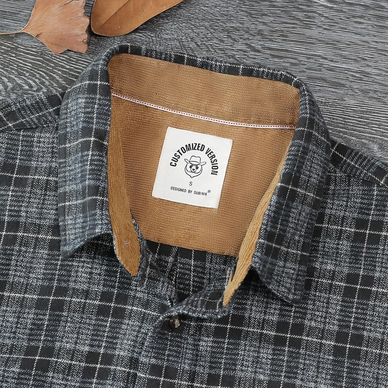 Dubinik® Mens Flannel Shirt Long Sleeve Button Down Plaid All Cotton Soft Brushed Flannel Shirt for Men Utility Casual Shirt