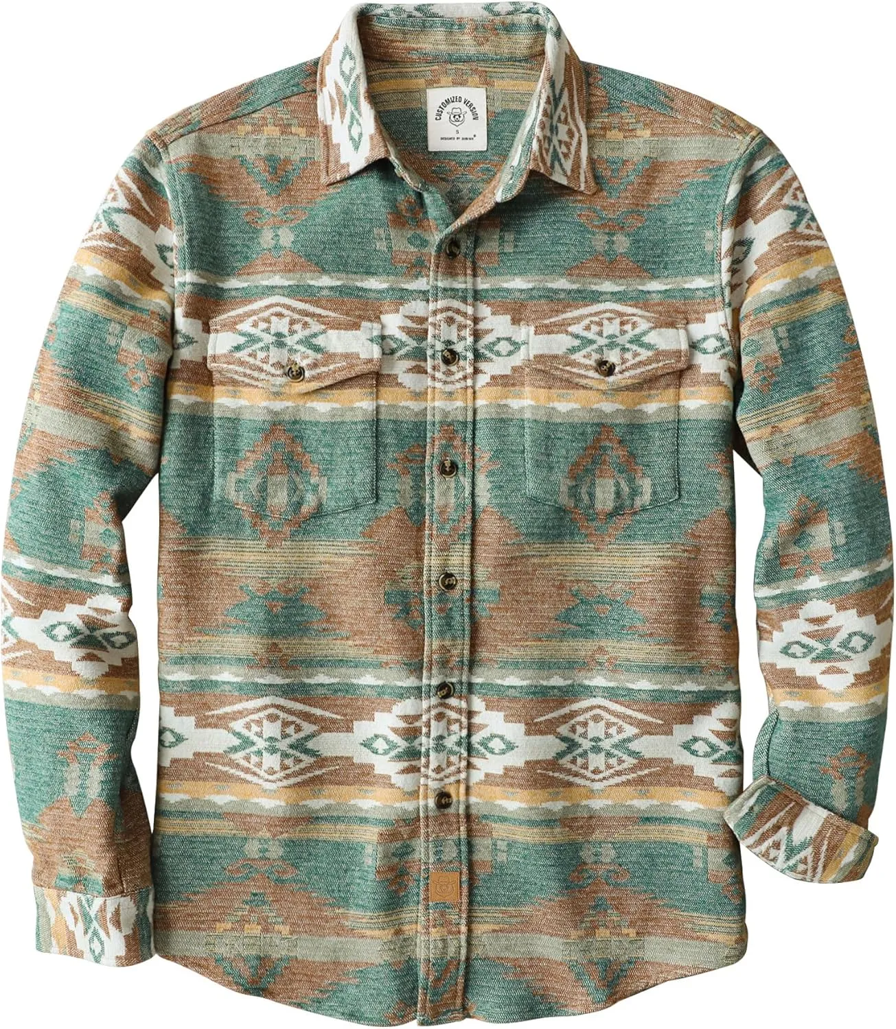 Dubinik® Mens Flannel Shirt Long Sleeve Button Down Plaid All Cotton Soft Brushed Flannel Shirt for Men Utility Casual Shirt