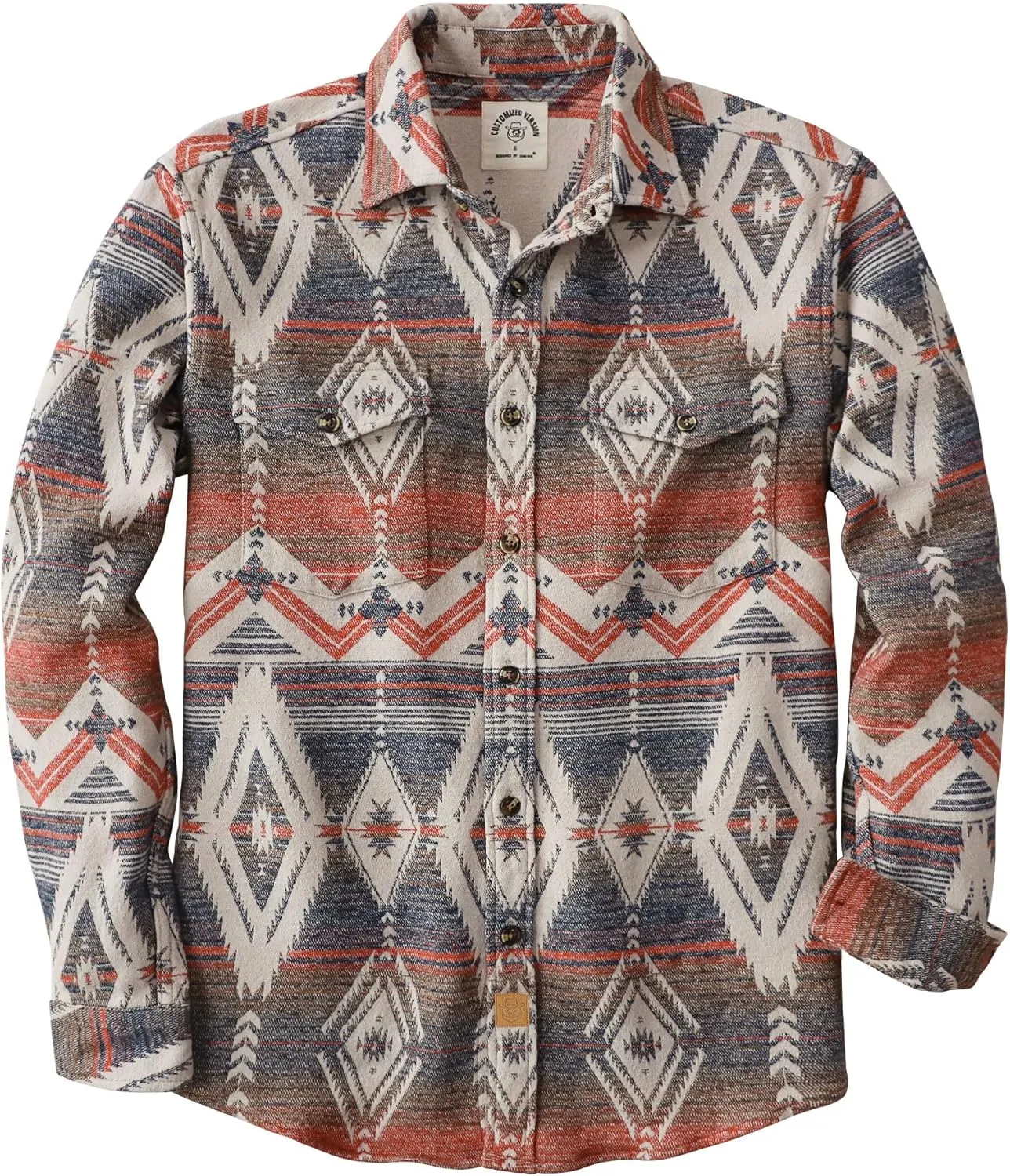 Dubinik® Mens Flannel Shirt Long Sleeve Button Down Plaid All Cotton Soft Brushed Flannel Shirt for Men Utility Casual Shirt
