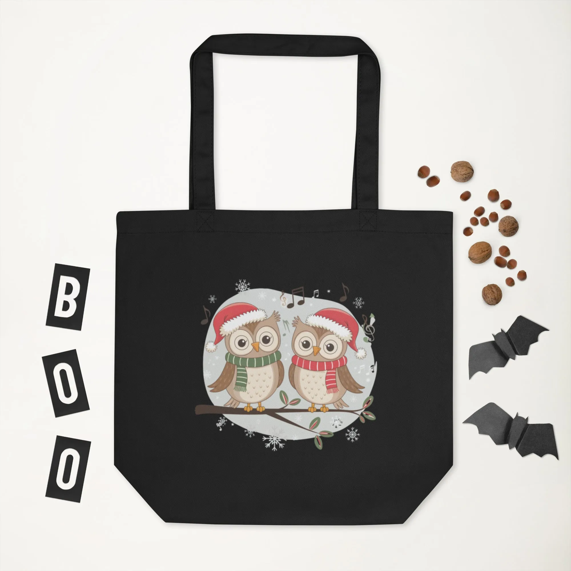 Eco Tote Bag: Owl Themed Sustainable Fashion for Everyday Use