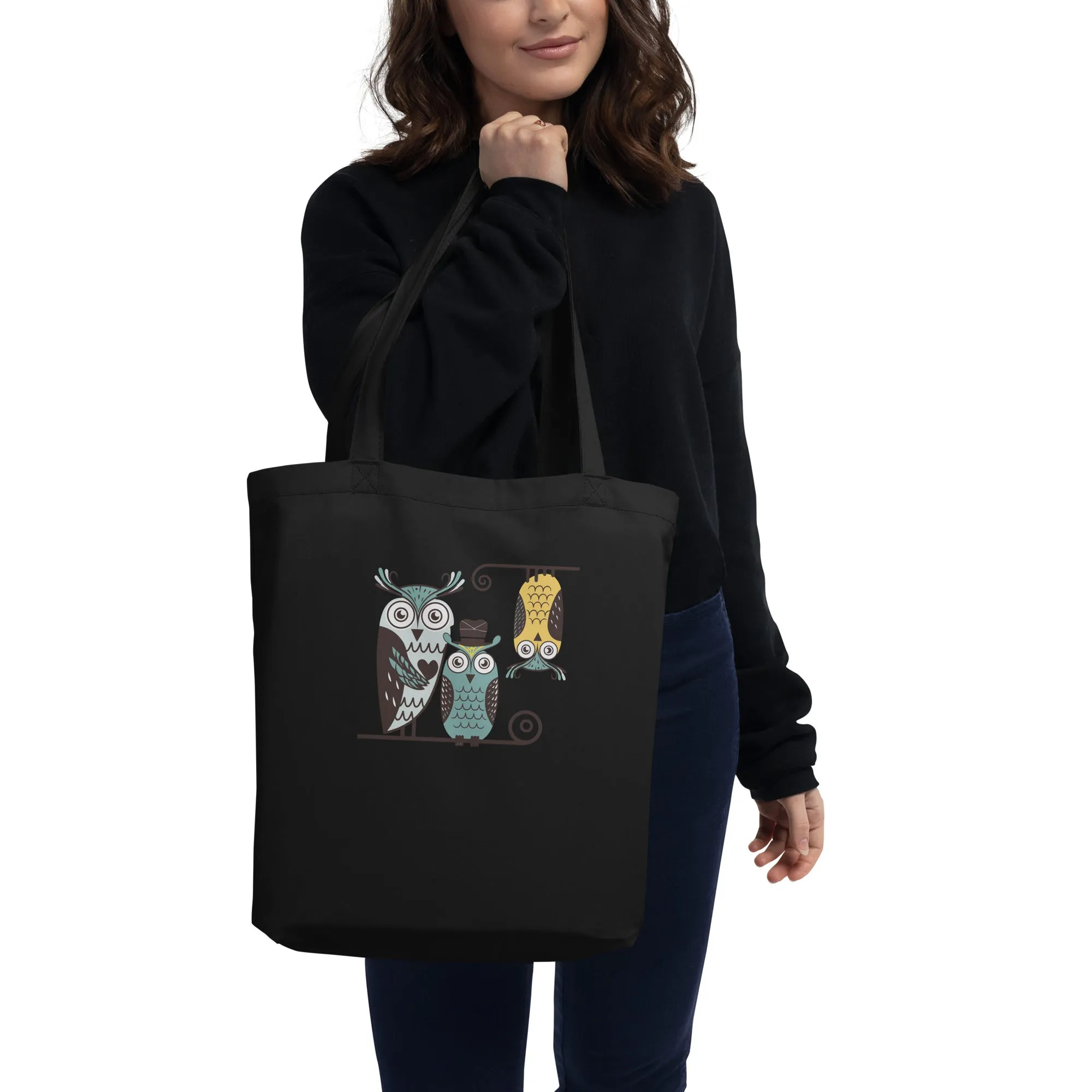 Eco Tote Bag: Owl Themed Sustainable, Stylish, and Ready for Any Adventure