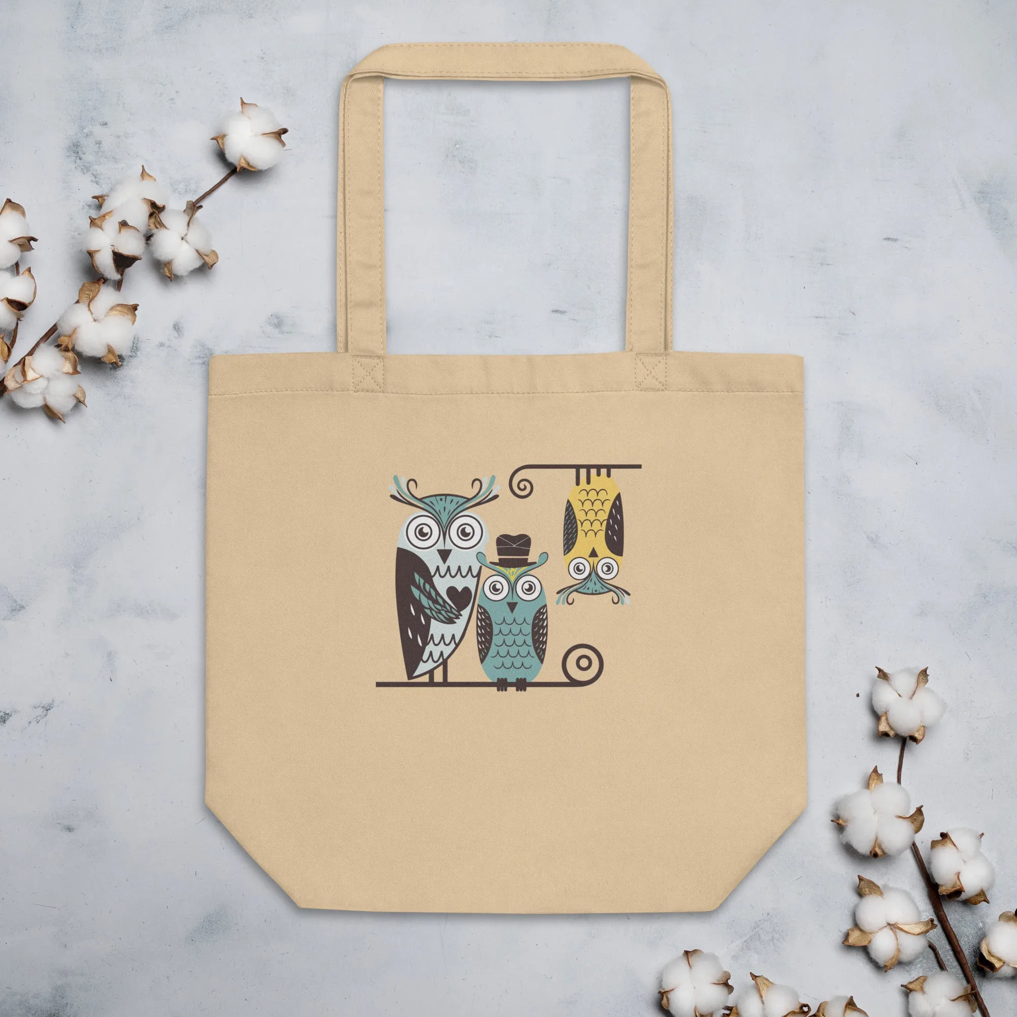 Eco Tote Bag: Owl Themed Sustainable, Stylish, and Ready for Any Adventure