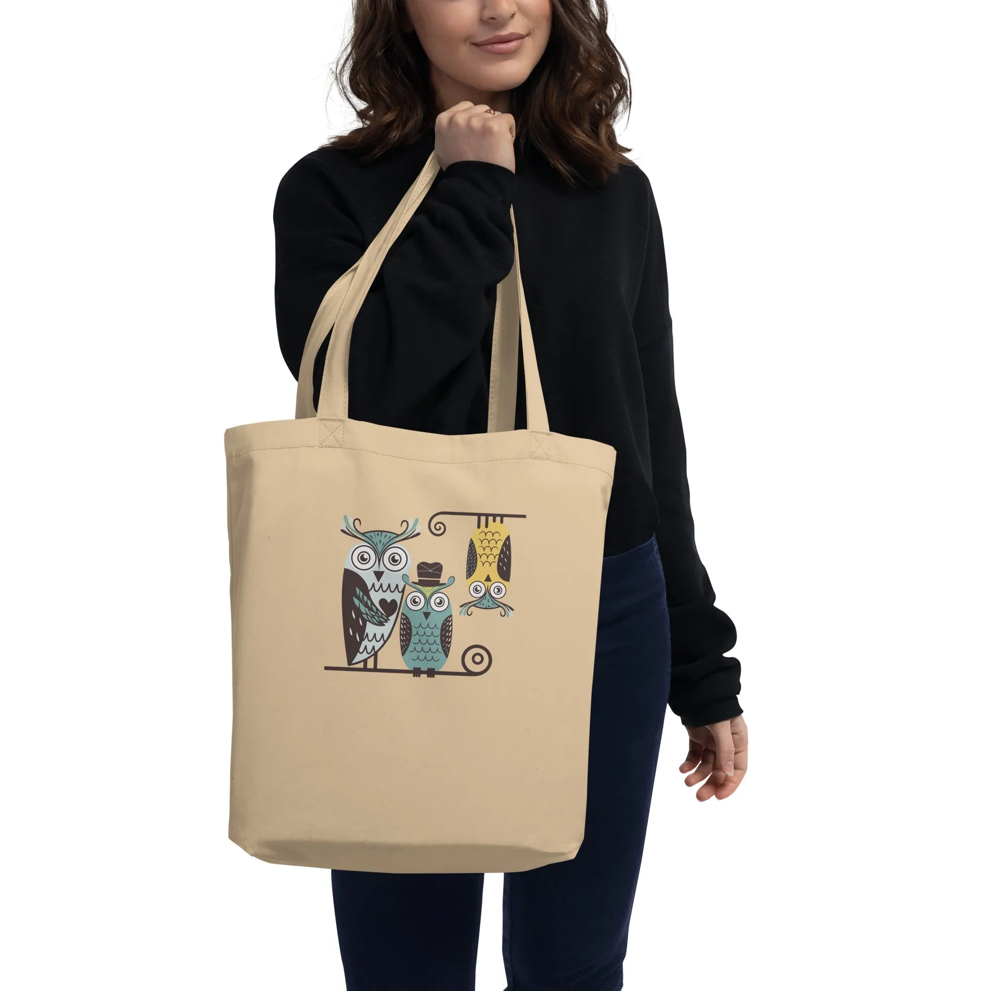 Eco Tote Bag: Owl Themed Sustainable, Stylish, and Ready for Any Adventure