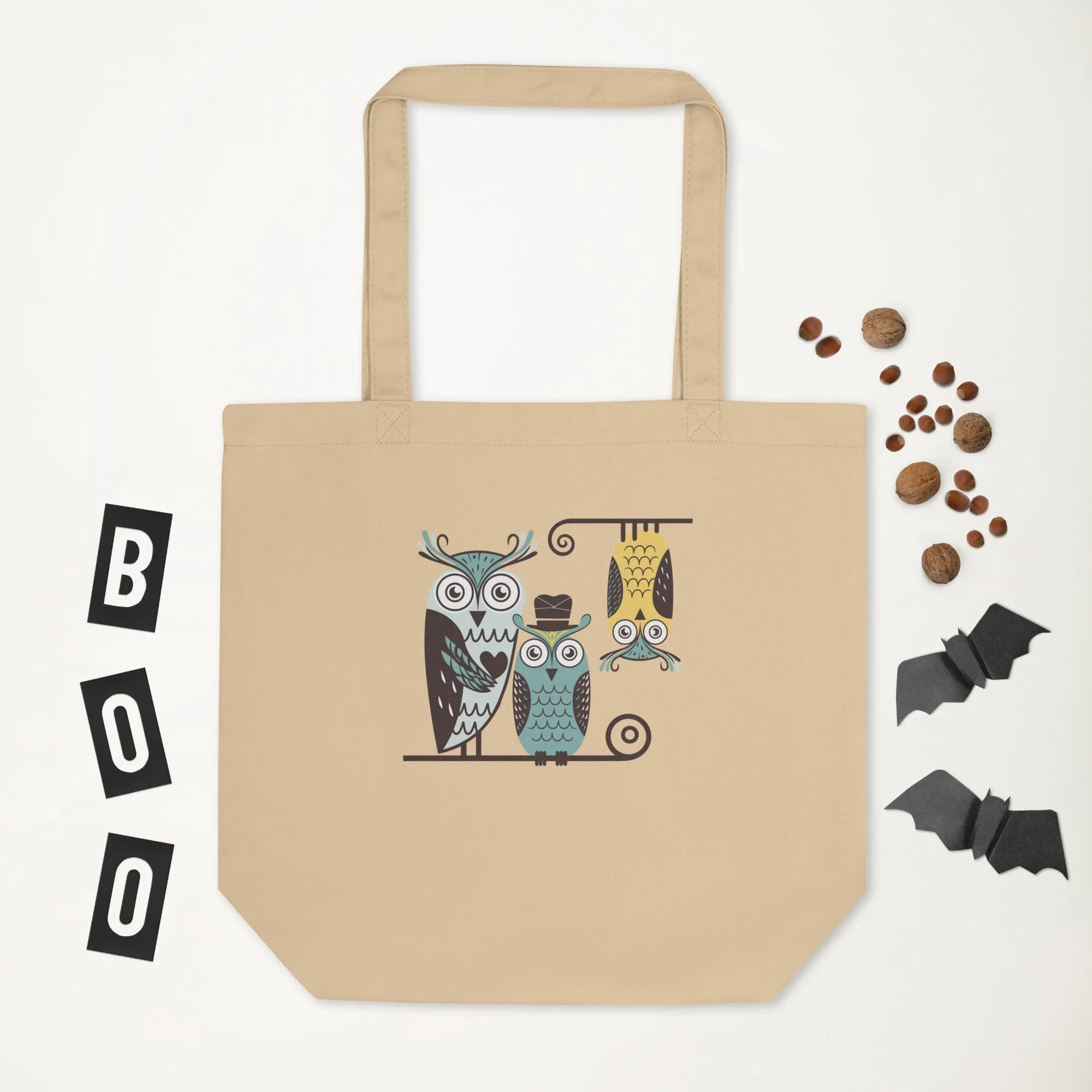 Eco Tote Bag: Owl Themed Sustainable, Stylish, and Ready for Any Adventure