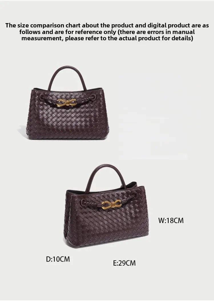 Elegant Woven Tote Bag - Versatile and Fashionable Women's Handbag