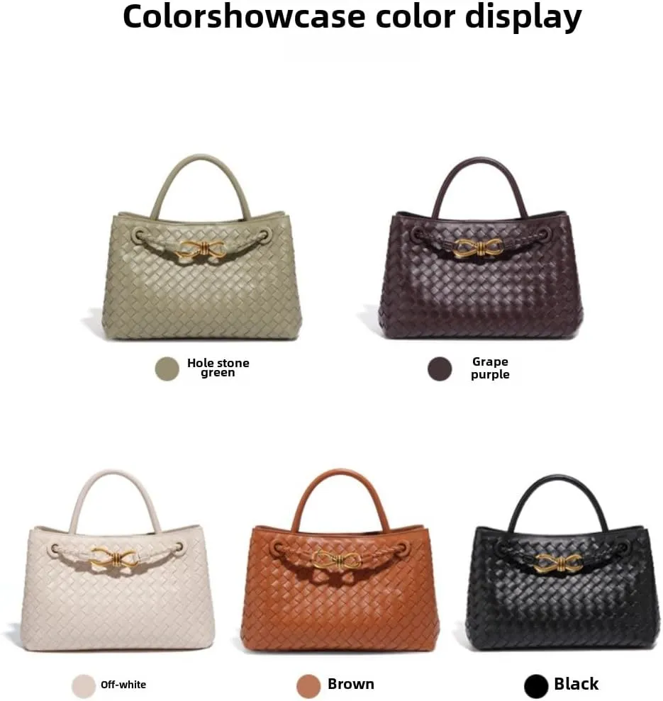 Elegant Woven Tote Bag - Versatile and Fashionable Women's Handbag