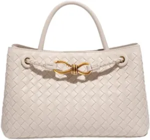 Elegant Woven Tote Bag - Versatile and Fashionable Women's Handbag