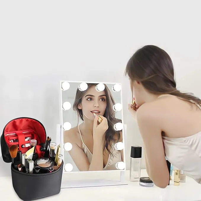 Elina | Portable and Lightweight Makeup Bag with Multiple Compartments