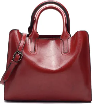 Ellniges]【Fashion Tote Bag Women Retro Large Capacity PU Shoulder Handbag, Stylish Crossbody Purse for Daily Essentials, Work & Travel, Spacious Designer Bag with Vintage Charm