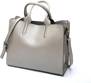 Ellniges]【Fashion Tote Bag Women Retro Large Capacity PU Shoulder Handbag, Stylish Crossbody Purse for Daily Essentials, Work & Travel, Spacious Designer Bag with Vintage Charm