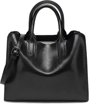 Ellniges]【Fashion Tote Bag Women Retro Large Capacity PU Shoulder Handbag, Stylish Crossbody Purse for Daily Essentials, Work & Travel, Spacious Designer Bag with Vintage Charm