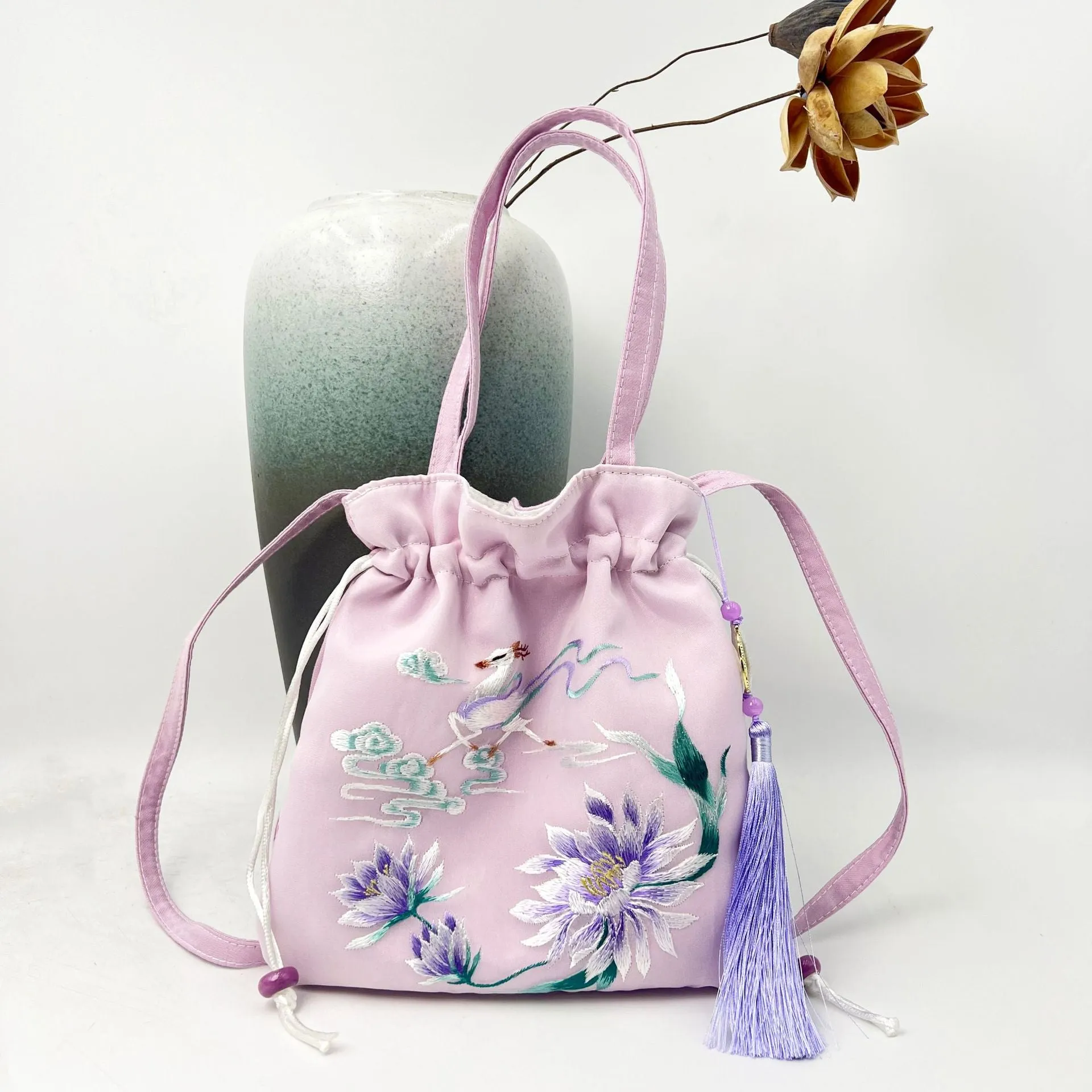 Embroidery National Style Han Chinese Clothes Crossbody Bags