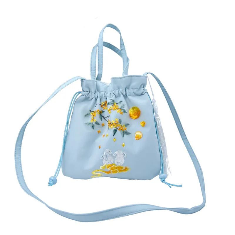 Embroidery National Style Han Chinese Clothes Crossbody Bags