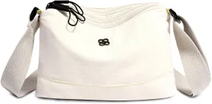 Eslcorri Crossbody Bags for Women, Small Shoulder Bag Nylon Simple Purse with Zipper, Lightweight Casual Simple Purse