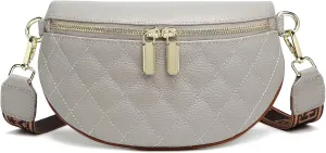 Eslcorri Small Crossbody Sling Bag for Women Trendy - Fanny Packs Leather Chest Belt Bum Bag Anti Theft Purse for Travel