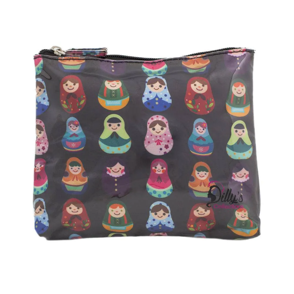 Everyday Shower Cap, Cosmetic Bags & Eye Mask Gift Set - Babushka Print