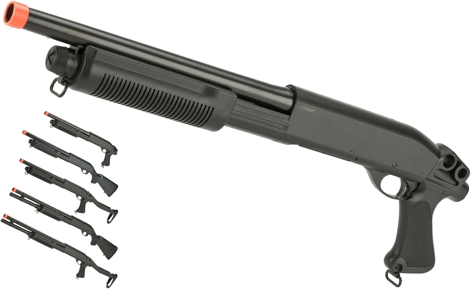 Evike Airsoft - CYMA Standard M8.70 3-Round Bu.RST Multi-S.hot Sh.ell Loading Airsoft Sh.otgu.n (Model: PIS.tol Gr.IP) - (PID: 63534)