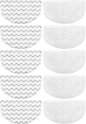 Extolife 10 Pack Steam Mop Replacement Pads for Bissell Powerfresh Steam Mop 1940 1806 1544 2075 2685A 2181 2814 Series, Model 19402 19404 19408 19409 1940A 1940F 1940Q 1940T 1940W B0006 B0017 2075A