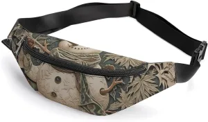 Fanny Pack for Men Women Crossbody Waist Bag Carved Snowman Pattern Pack Belt Bag for Travel Bum Bag