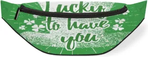 Fanny Pack for Women Men Waist Pack St. Patrick's Day Crossbody Bag with Adjustable Straps for Hiking Running Walking Travel Cycling