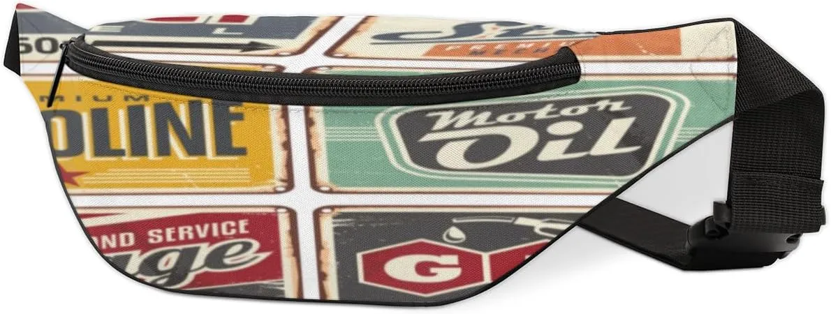 Fanny Pack for Women Men Waist Pack Unique Indicator Pattern Crossbody Bag with Adjustable Straps for Hiking Running Walking Travel Cycling