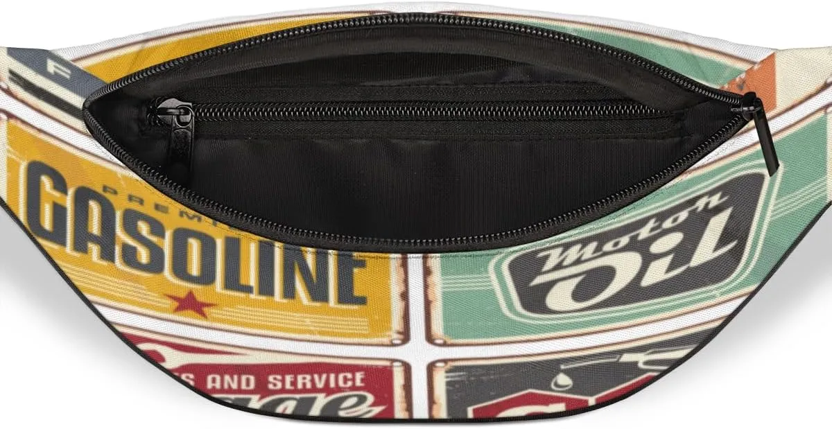 Fanny Pack for Women Men Waist Pack Unique Indicator Pattern Crossbody Bag with Adjustable Straps for Hiking Running Walking Travel Cycling