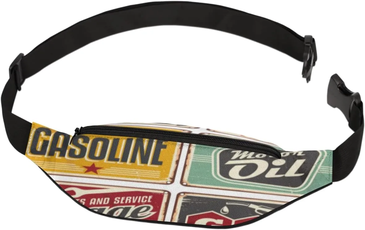 Fanny Pack for Women Men Waist Pack Unique Indicator Pattern Crossbody Bag with Adjustable Straps for Hiking Running Walking Travel Cycling