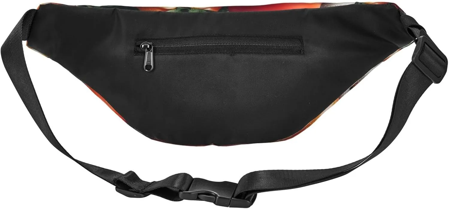 Fanny Pack Tomatoes On Wood Table Waist Pack For Women Men Waterproof Belt Bag With Adjustable Belt Casual Crossbody Bag Travel Waist Bag For Sports Running Cycling