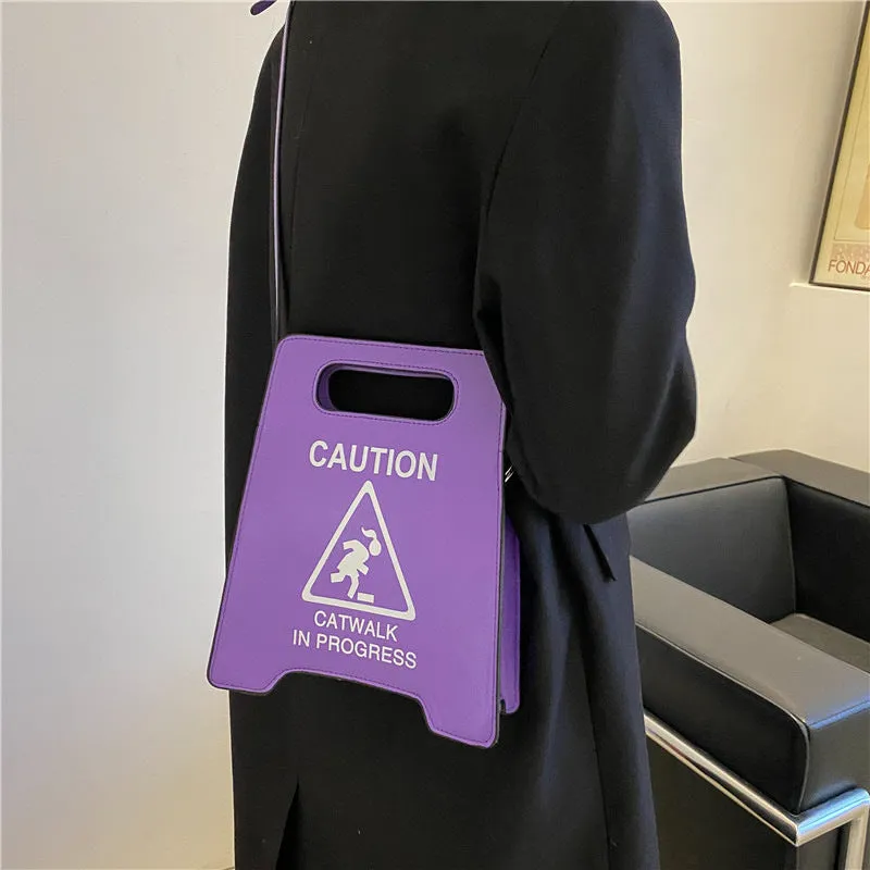 Fashion Creative Spoof Personality Stop Sign Bags
