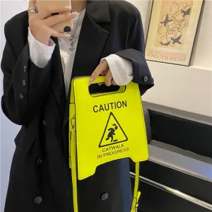 Fashion Creative Spoof Personality Stop Sign Bags