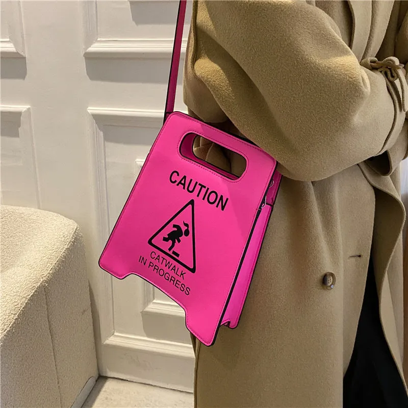 Fashion Creative Spoof Personality Stop Sign Bags