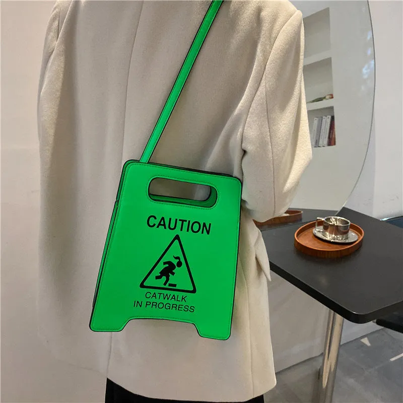 Fashion Creative Spoof Personality Stop Sign Bags