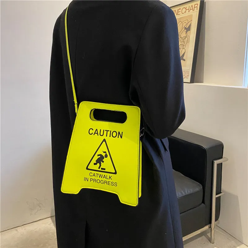 Fashion Creative Spoof Personality Stop Sign Bags