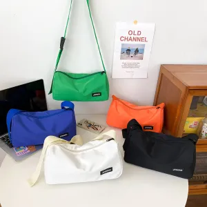 Fashion Letter Simplicity Leisure Solid Color Crossbody Bags