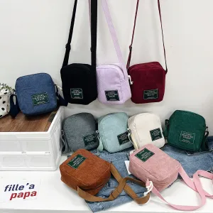 Fashion Stylish Korean Style Simple Corduroy Shoulder Bags