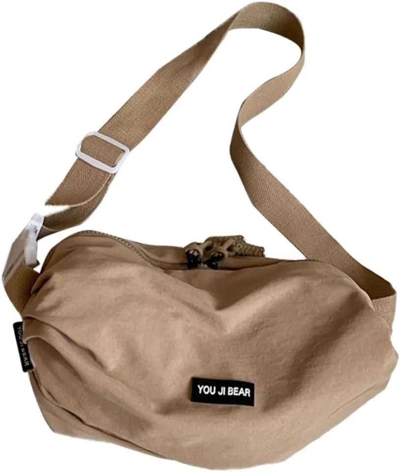 Fashionable Korean Shoulder Bag With Spacious Compartments Crossbody Purse Fabric Chest Pack For Ladies