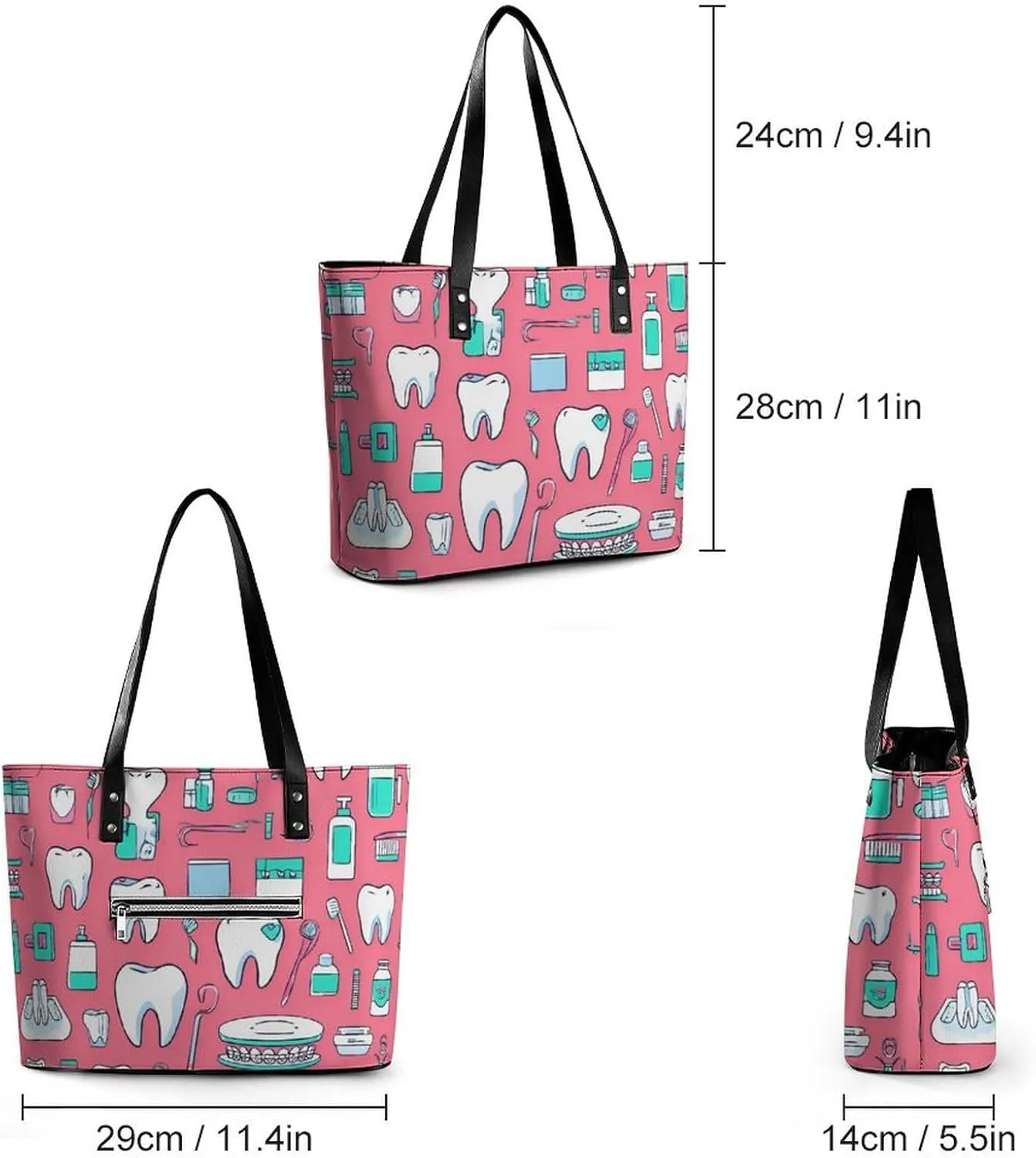 Fashionable Laptop Tote Bag For Women & Men, Large Work Commuter Bag