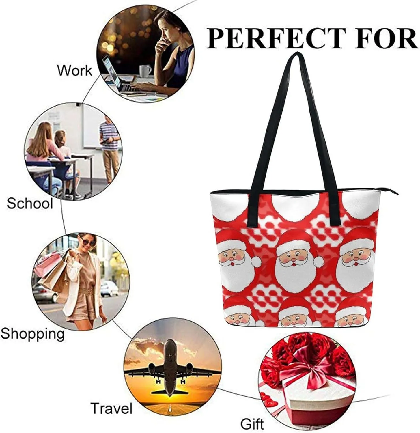 Fashionable Laptop Tote Bag For Women & Men, Large Work Commuter Bag