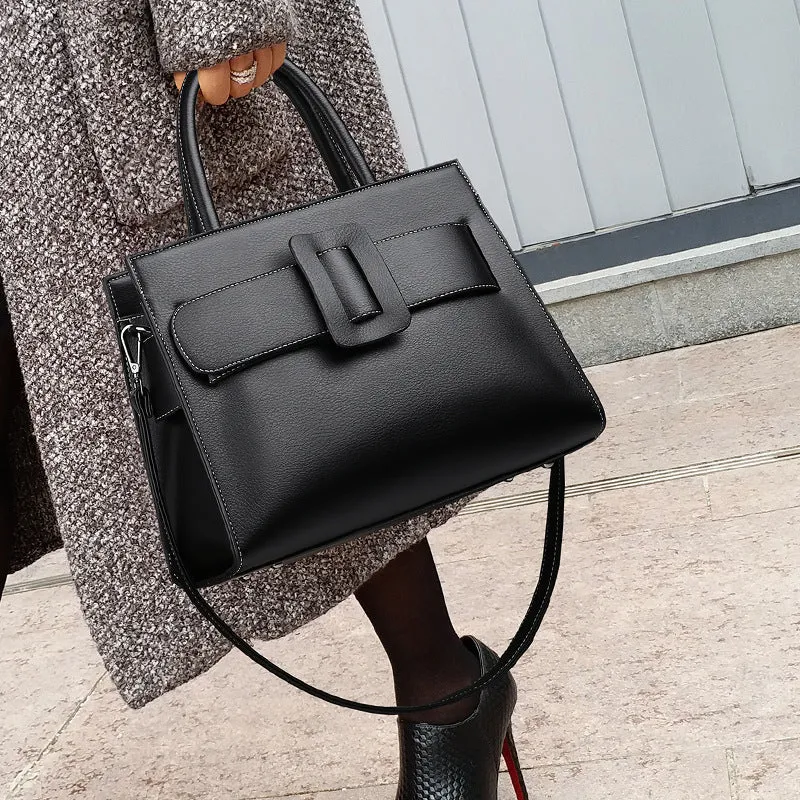 Fashionable Large-Capacity Black women's Bag