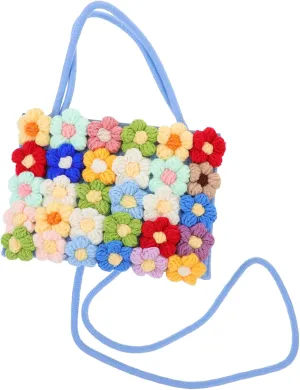 Felt Flower Backpack Fashionable Shoulder Bag for Outdoor Daily Stylish Purse
