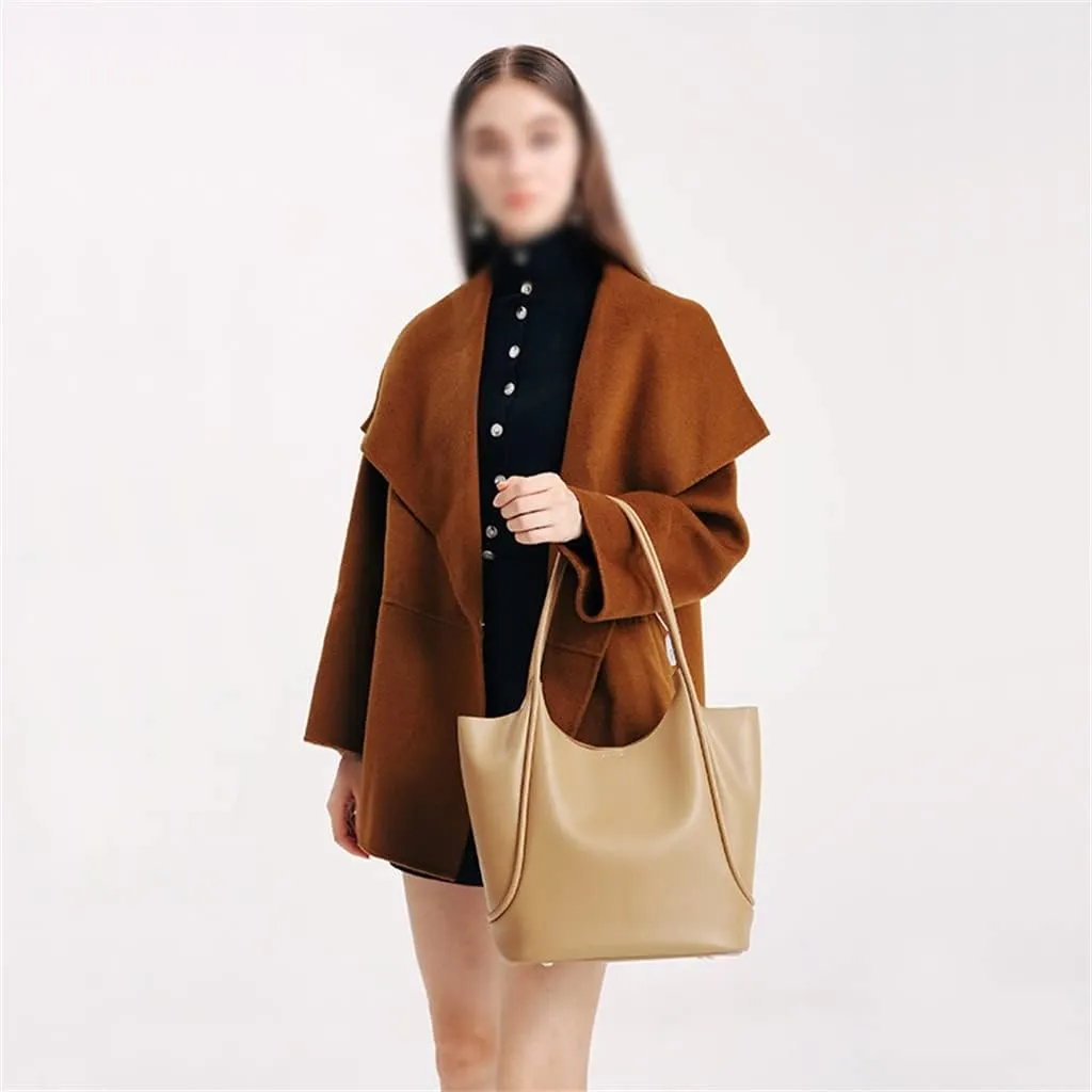 Female Autumn and Winter Texture Tote Bag Design Sigle Shoulder Portable Cross-Body Commuting Bag